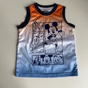 Disney Mickey and Friends Orange and Blue Tank Top Kids 4T